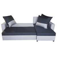 Coltar extensibil ANES 07 DR Sezut Negru / Brate Gri